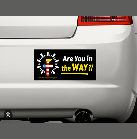 Are You in the WAY?  Murica! Sticker #3